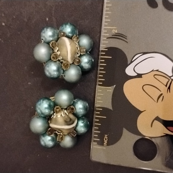 🐦🔥 Gorgeous vintage Japanese earrings clip on - Picture 3 of 4